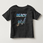 Strand Meisje Kinder Shirts (Voorkant)