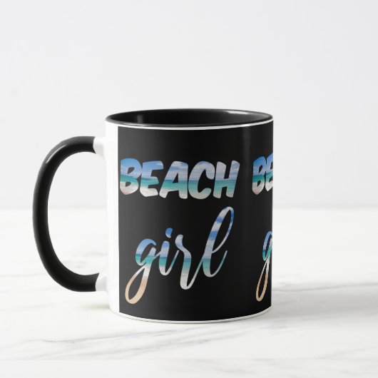 Strand Meisje Mok (Links)