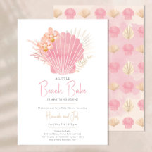 Strand Meisje Schelp Oceaan Meisje Baby Shower