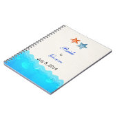 Strand met het Boek van de Gast van het Huwelijk Notitieboek (Linkerzijde)