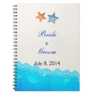 Strand met het Boek van de Gast van het Huwelijk Notitieboek