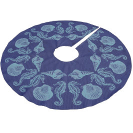  strand met kerstblauw kerstboom rok