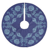  strand met kerstblauw kerstboom rok (Voorkant)