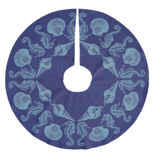  strand met kerstblauw kerstboom rok (Voorkant)