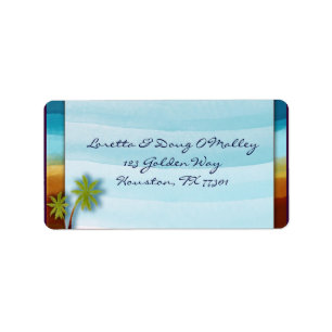 Strand met Palm Tree designer label
