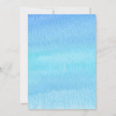 Strand met Palm Tree Sunset Vrijgezellenfeest Kaart (Achterkant)