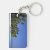 Strand met palmbomen, Malediven Sleutelhanger (achterkant)