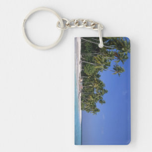 Strand met palmbomen, Malediven Sleutelhanger