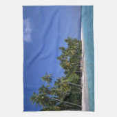Strand met palmbomen, Malediven Theedoek (Verticaal)