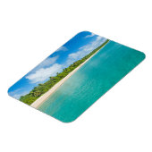 strand met palmbomen, Tonga Magneet (Linkerzijde)