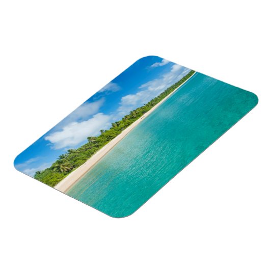 strand met palmbomen, Tonga Magneet (Linkerzijde)