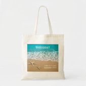 strand met staartvis tote bag (Voorkant)