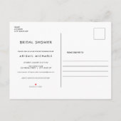 Strand met Starfish en Seashells Vrijgezellenfeest Uitnodiging Briefkaart (Achterkant)