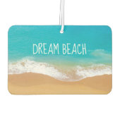 strand met Turquoise Blue Zee Water Luchtverfrisser (Achterkant)