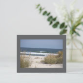 Strand met Waves Briefkaart (Staand voorkant)