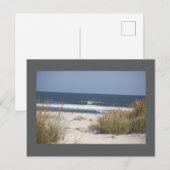 Strand met Waves Briefkaart (Voorkant / Achterkant)