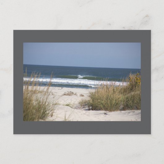 Strand met Waves Briefkaart (Voorkant)