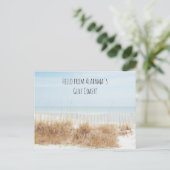 Strand met zandduinen briefkaart (Staand voorkant)