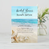 strand met zeemijlen in het zand Vrijgezellenfeest Kaart (Staand voorkant)