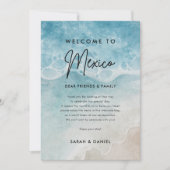 Strand Mexico Trouw Itinerarium Verwelkomingsbrief Kaart (Voorkant)