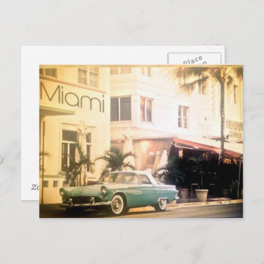 strand Miami-Zuid Briefkaart (Voorkant / Achterkant)