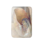 Strand Minimalistische Beige Ocean Seashell Badmat (Voorkant Verticaal)
