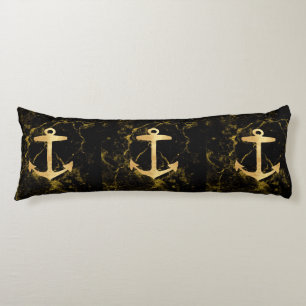 Strand minimalistische chique gouden anker zwart m lichaamskussen