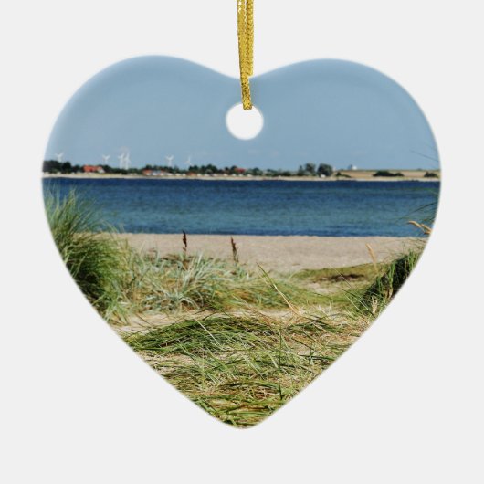 Strand mit Dünen Keramisch Ornament (Voorkant)