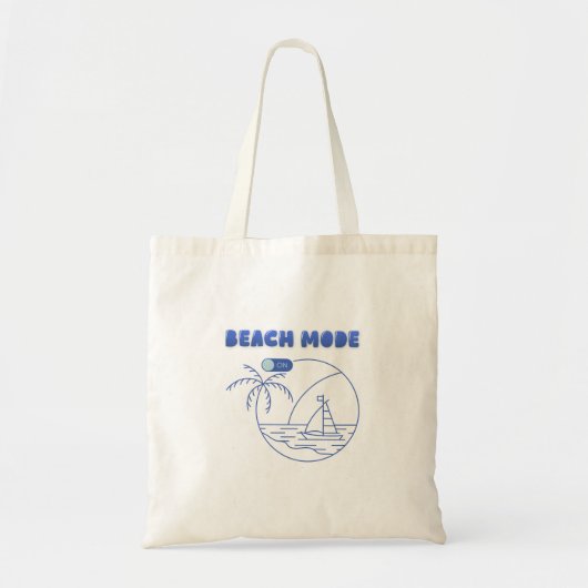 Strand Modus Schoudertas – Zomer Boodschappentas Tote Bag (Voorkant)