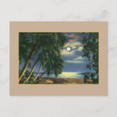 strand Moonlight uitzicht Miami Beach Briefkaart (Voorkant)