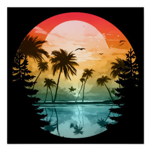 Strand natuur landschap zomer vakantie cadeau perfect poster