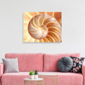 Strand Nautilus Shell Art Canvas Print (Insitu (Woonkamer))