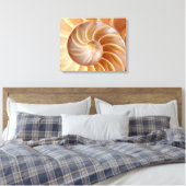 Strand Nautilus Shell Art Canvas Print (Insitu (Slaapkamer))