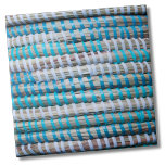Strand Nautisch blauw touw patroon Tegeltje<br><div class="desc">Mooie blauwgroen en tan print gemaakt van geweven mandgeweven geweven touw! Perfect voor de kuststrandliefhebber, nautisch thema of een zomerpatroon. Of je deze tegel wilt gebruiken als een klein onderzetter of trivet voor een drink of bord... of je wilt gaan groot met een keuken backsplash, of badkamer tegel, is aan...</div>