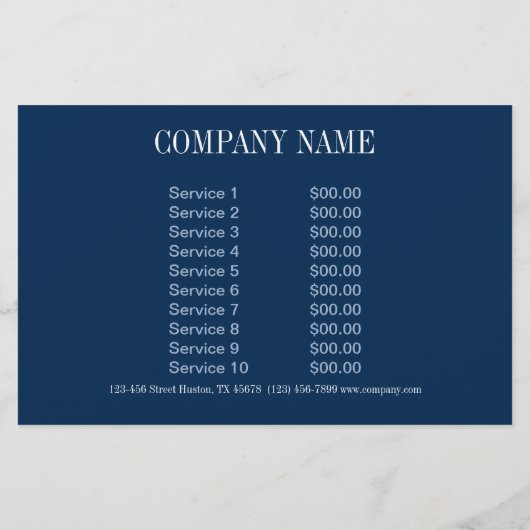 strand nautisch oceaan aquarel blauw marmer flyer (Achterkant)