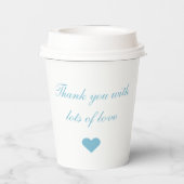 Strand Nautisch Vrijgezellenfeest Shell Blauw Turq Papieren Bekers (Achterkant)