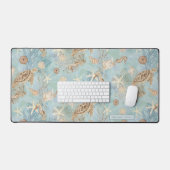 Strand Nautisch Zee Schildpad Zeepaardje Zeesterre Bureaumat (Keyboard & Muis)