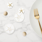 Strand, Nautische Gouden Zanddollar, Zeester Confetti (Groep)