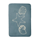 Strand nautische zeeschelp badmat badkamer tapijt  (Voorkant Verticaal)