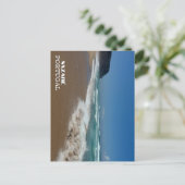  strand Nazaré Portugal Fotografie, Reizen Feestdagenkaart (Staand voorkant)