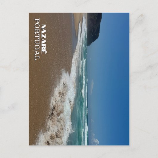 strand Nazaré Portugal Fotografie, Reizen Feestdagenkaart (Voorkant)