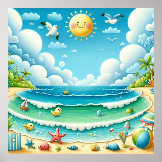 Strand Nursery Poster (Voorkant)