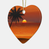 strand oahu hawaii noordshore briefkaart cera keramisch ornament (Links)