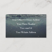 Strand Oceaan Artistiek Elegant Tropisch Paradijs Visitekaartje (Achterkant)