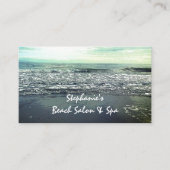 Strand Oceaan Artistiek Elegant Tropisch Paradijs Visitekaartje (Voorkant)