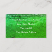 Strand Oceaan Artistiek Groen Abstract Kleurrijk 2 Visitekaartje (Achterkant)