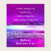 Strand Oceaan Artistiek Roze Tropisch Paradijs 202 Visitekaartje (Buitenkant ongevouwen)