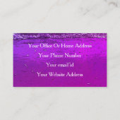 Strand Oceaan Artistiek Roze Tropisch Paradijs 202 Visitekaartje (Achterkant)