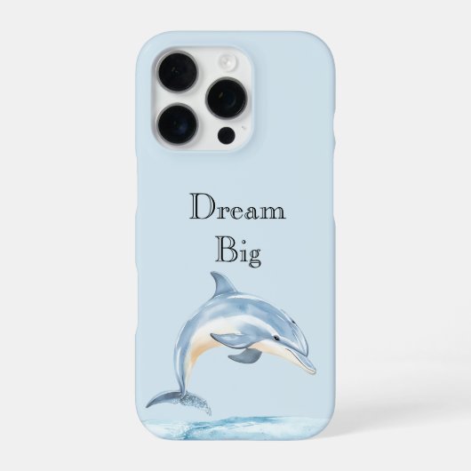 Strand Oceaan Dolfijn iPhone Hoesje (Achterkant)