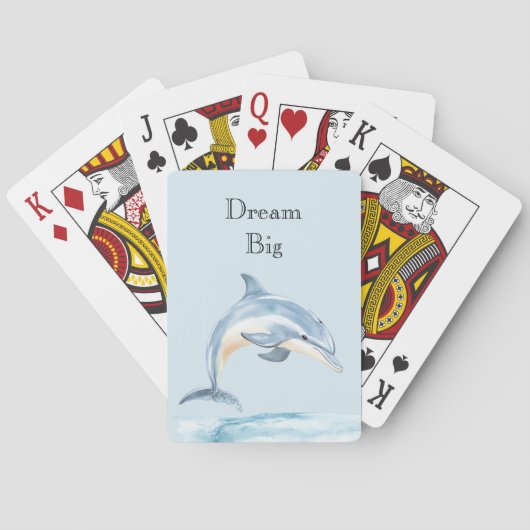 Strand Oceaan Dolfijn Pokerkaarten (Achterkant)